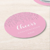 Dessous-de-verre Rond En Papier Mariage (Incliné)