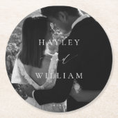 Dessous-de-verre Rond En Papier Mariage Ellesmere Photo (Devant)