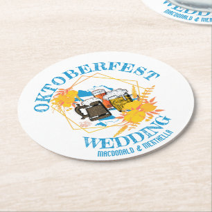 Dessous-de-verre Rond En Papier Mariage OKTOBERFEST