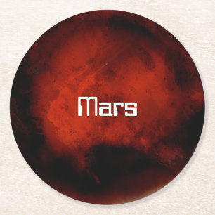Dessous-de-verre Rond En Papier Mars