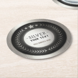 Dessous-de-verre Rond En Papier MÉDAILLE DIY IMPRESSION PERSONNALISÉE Champion Arg