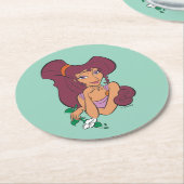 Dessous-de-verre Rond En Papier Megara Goddess at Heart Round Paper Coaster (Incliné)