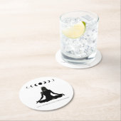 Dessous-de-verre Rond En Papier Même la Lune traverse des phases (En situation)