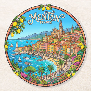 Dessous-de-verre Rond En Papier Menton France