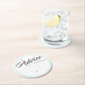 Dessous-de-verre Rond En Papier Mes "deux cents " (En situation)