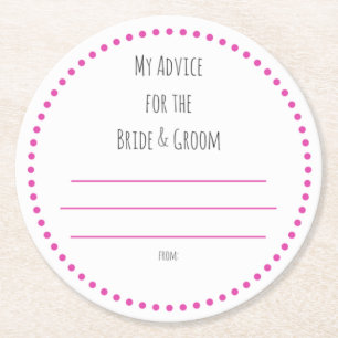 Dessous-de-verre Rond En Papier mes "deux cents "