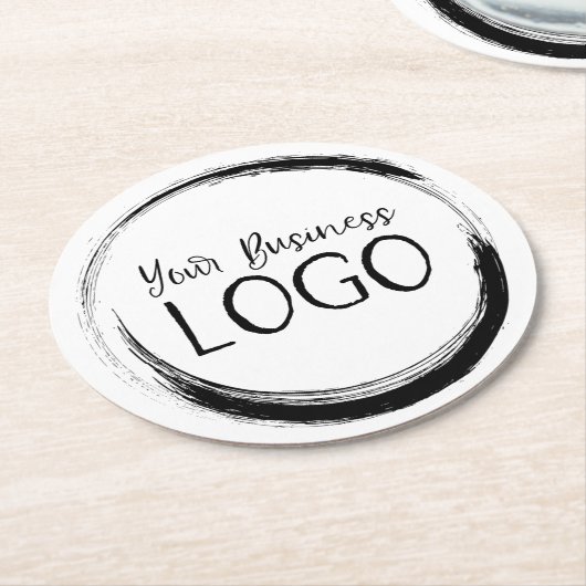 Dessous-de-verre Rond En Papier Mettre mon logo sur un (Incliné)
