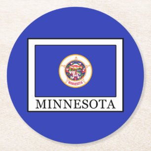 Dessous-de-verre Rond En Papier Minnesota