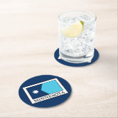 Dessous-de-verre Rond En Papier Minnesota (En situation)