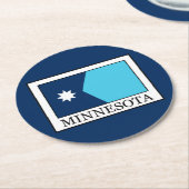 Dessous-de-verre Rond En Papier Minnesota (Incliné)