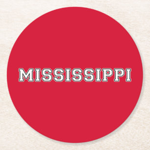 Dessous-de-verre Rond En Papier Mississippi