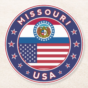 Dessous-de-verre Rond En Papier Missouri
