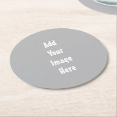 Dessous-de-verre Rond En Papier Modèle (Incliné)