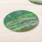 Dessous-de-verre Rond En Papier Monet Le Pont Japonais (Incliné)