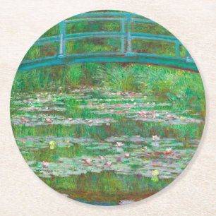 Dessous-de-verre Rond En Papier Monet Le Pont Japonais