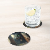 Dessous-de-verre Rond En Papier Monstres lurk (En situation)