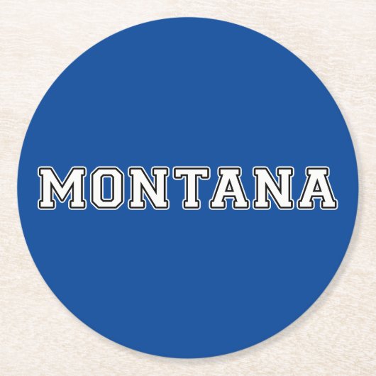 Dessous-de-verre Rond En Papier Montana (Devant)