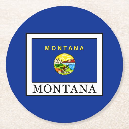 Dessous-de-verre Rond En Papier Montana (Devant)