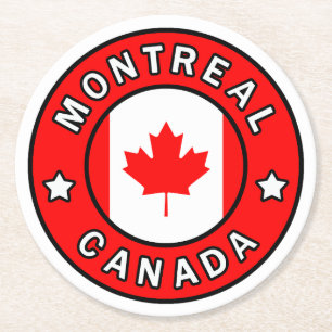 Dessous-de-verre Rond En Papier Montréal Canada