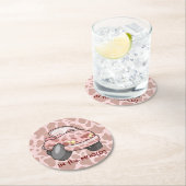 Dessous-de-verre Rond En Papier Moo Car (En situation)