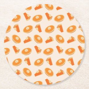 Dessous-de-verre Rond En Papier Motif citrouille