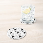 Dessous-de-verre Rond En Papier Motif Hamster Butts (En situation)