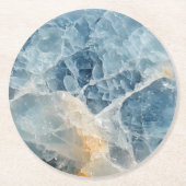 Dessous-de-verre Rond En Papier Motif Moonstone Gemstone (Devant)
