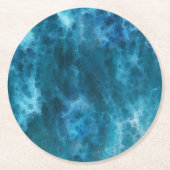 Dessous-de-verre Rond En Papier Mousse mer (Devant)