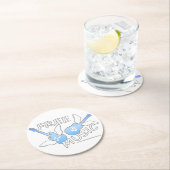 Dessous-de-verre Rond En Papier Musique libre (En situation)