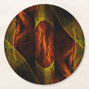 Dessous-de-verre Rond En Papier Mystique Jungle