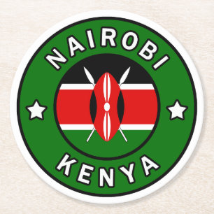 Dessous-de-verre Rond En Papier Nairobi Kenya