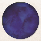 Dessous-de-verre Rond En Papier Navy blue Design Coaster (Devant)