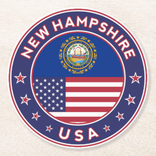 Dessous-de-verre Rond En Papier New Hampshire