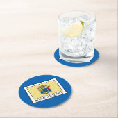 Dessous-de-verre Rond En Papier New Jersey (En situation)