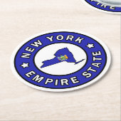 Dessous-de-verre Rond En Papier New York (Incliné)