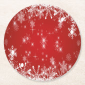 Dessous-de-verre Rond En Papier Noël (Devant)