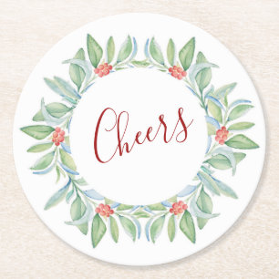 Dessous-de-verre Rond En Papier Noël de la décoration de table