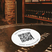 Noir blanc bar restaurant menu qr code