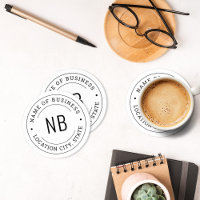 Nom de l'entreprise moderne White Custom