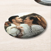 Dessous-de-verre Rond En Papier Nouvelle Année Nouvelles Aventures Réservez la dat (Incliné)