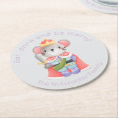 Dessous-de-verre Rond En Papier Nutcracker Mouse King (Incliné)