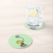 Dessous-de-verre Rond En Papier OEuf de Pâques (En situation)