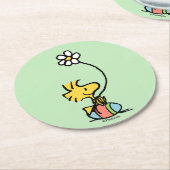 Dessous-de-verre Rond En Papier OEuf de Pâques (Incliné)