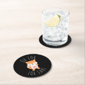 Dessous-de-verre Rond En Papier Oh pour Fox Sake (En situation)