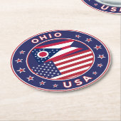 Dessous-de-verre Rond En Papier Ohio (Incliné)