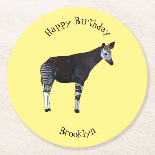Dessous-de-verre Rond En Papier Okapi