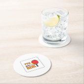 Dessous-de-verre Rond En Papier Onderlegger TTK-Real (En situation)