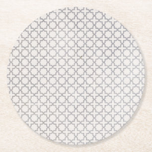 Dessous-de-verre Rond En Papier Ornement arabesque élégant