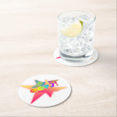 Dessous-de-verre Rond En Papier Oups (En situation)