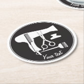 Dessous-de-verre Rond En Papier Outils de coiffures (Incliné)